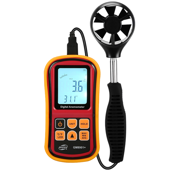 Benetech GM8901+ Anemometre Rüzgar Hızı ve Sıcaklık Ölçer