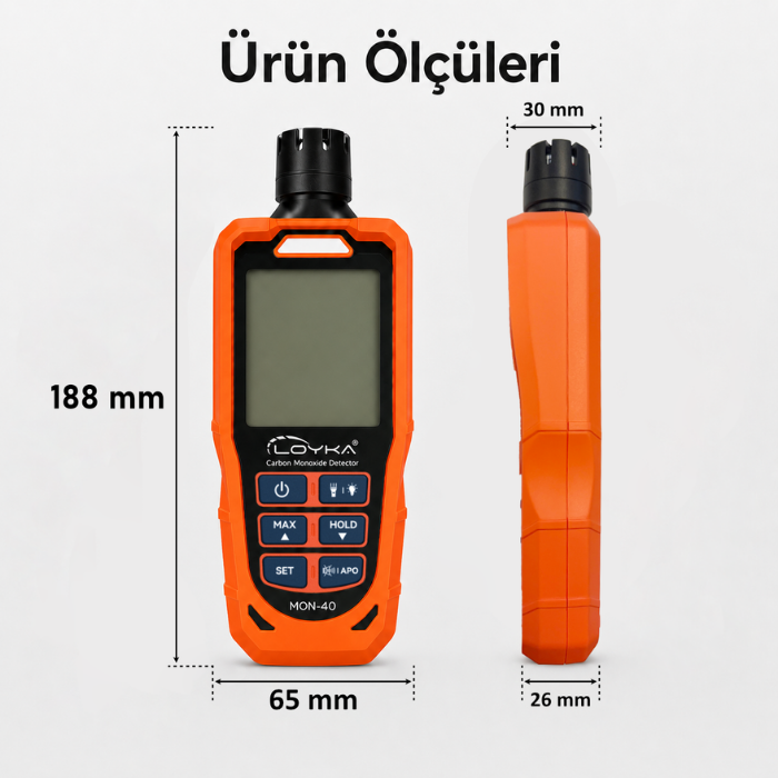 Loyka MON-40 Profesyonel Karbonmonoksit Ölçer
