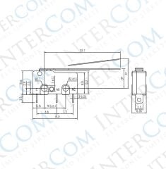 IC-164 Micro Switch Lehim Bacak Uzun Paletli KW4-Z3F
