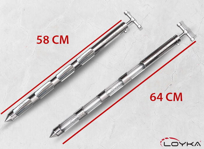 ÇS CR 80 Çuval Sondası Krom 4 Göz