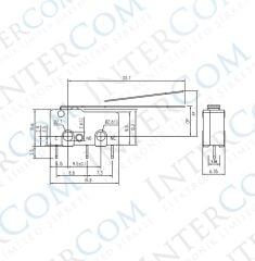 IC-167 Micro Switch İğne (PCB) Bacak Uzun Paletli