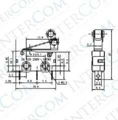 IC-168A Micro Switch Lehim Bacak Makaralı
