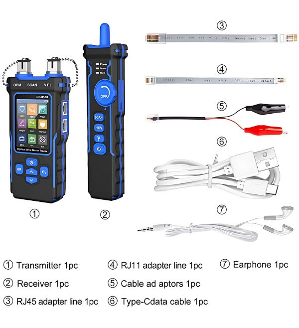 Noyafa NF-8508 Fiber Optik Kablo Bulucu