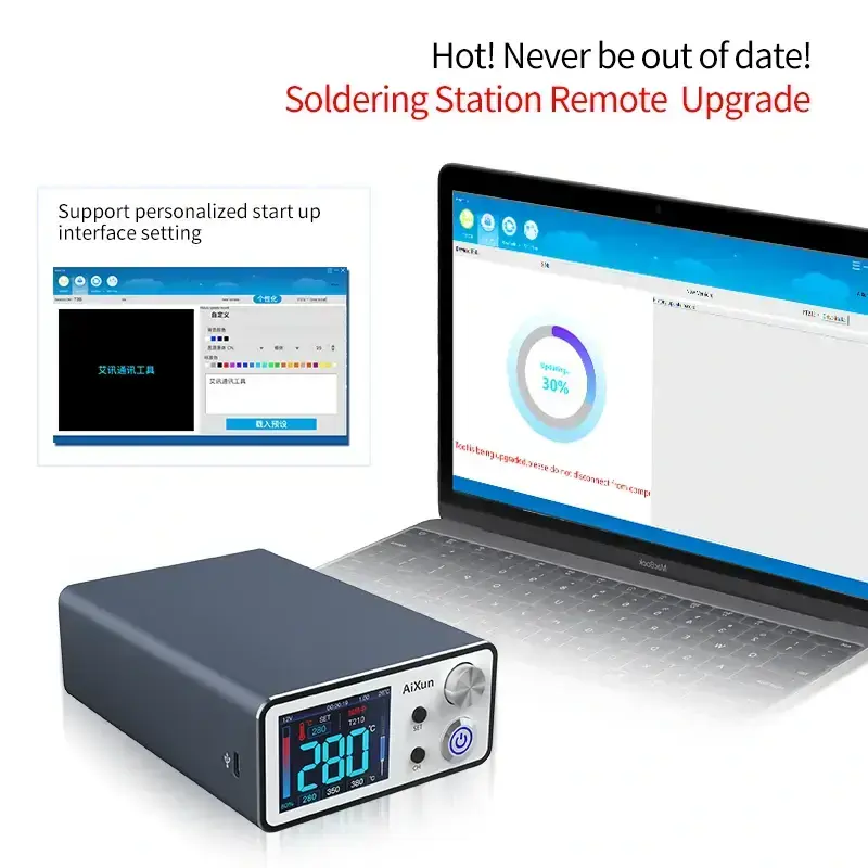 AiXun T3A-T245 200W Akıllı Dijital Havya İstasyonu (3 Uçlu)