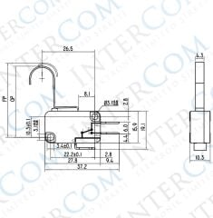 IC-170-2 Micro Switch Orta Kanca 3A