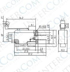 IC-171 Micro Switch Uzun Makaralı 3A