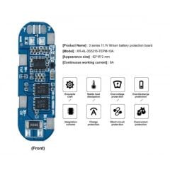 3S 8A 12V BMS Koruma Kartı