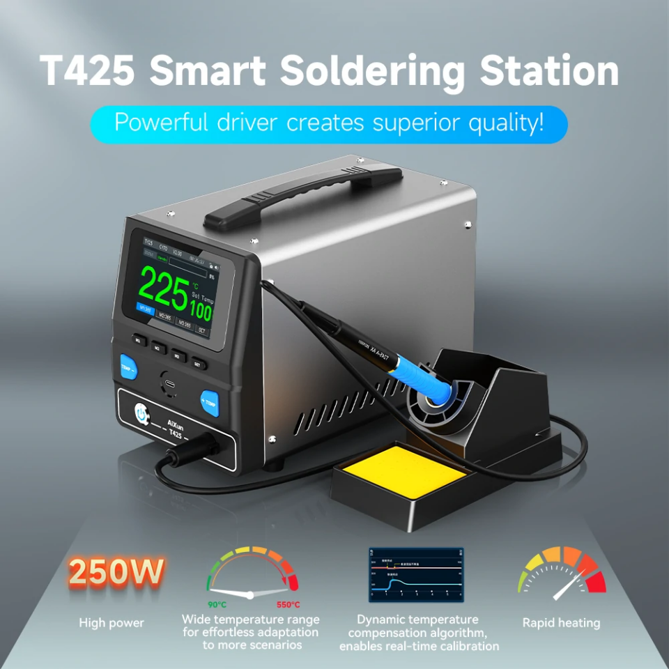 AiXun T425 250W Endüstriyel Akıllı Havya İstasyonu