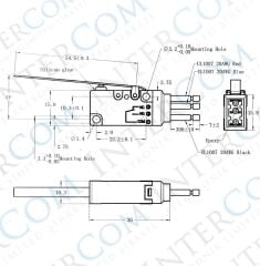 IC-173W Micro Switch Kablolu Su Geçirmez - Uzun Palet 10A