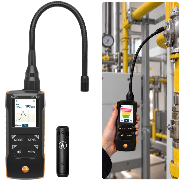 Testo 515 Ex Yanıcı Gaz Kaçak Dedektörü | 0563 1515