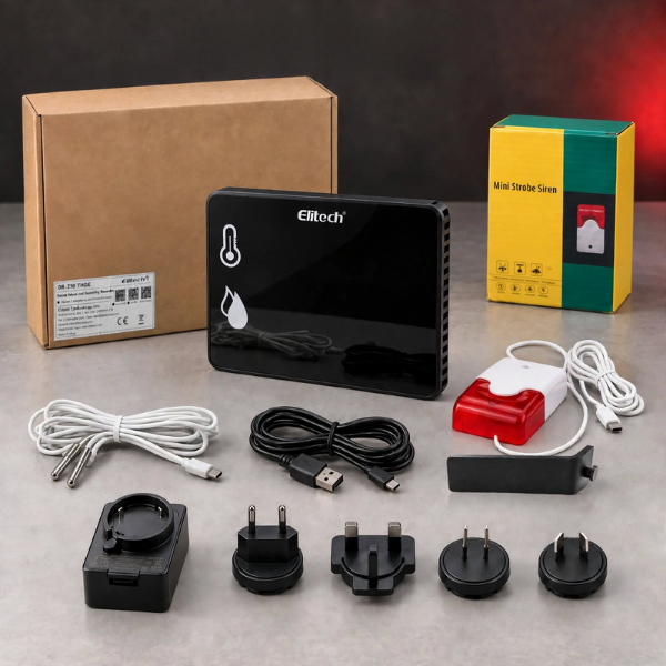 Elitech DR-230 THDE Bluetooth Sıcaklık ve Nem Göstergeli Kayıt Cihazı | Yüksek Sesli Harici Alarm