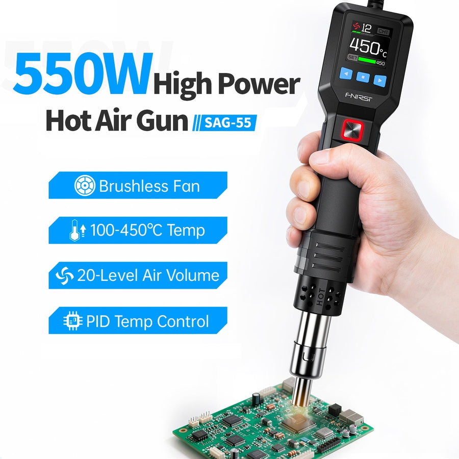 Fnirsi SAG-55 Pro Akıllı 550W Sıcak Hava Tabancası
