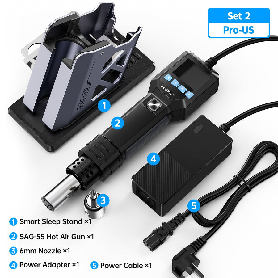 Fnirsi SAG-55 Pro Akıllı 550W Sıcak Hava Tabancası