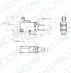 IC-176C Micro Switch Kısa Makara 16A