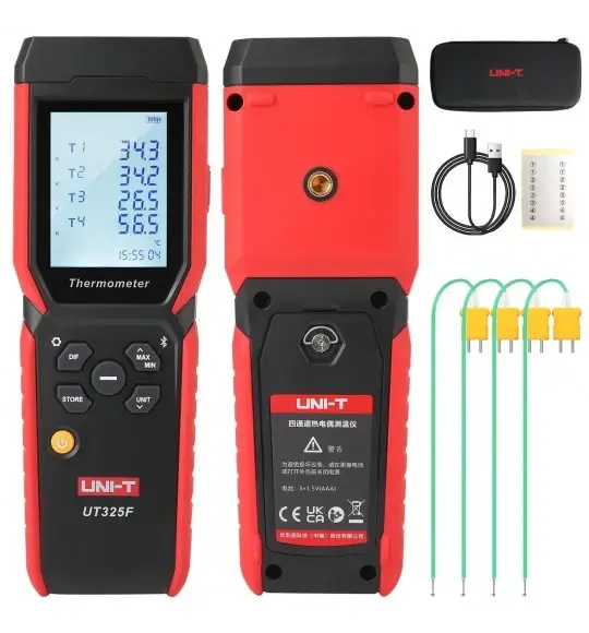 Unit UT325F 4 Kanallı Profesyonel Termometre