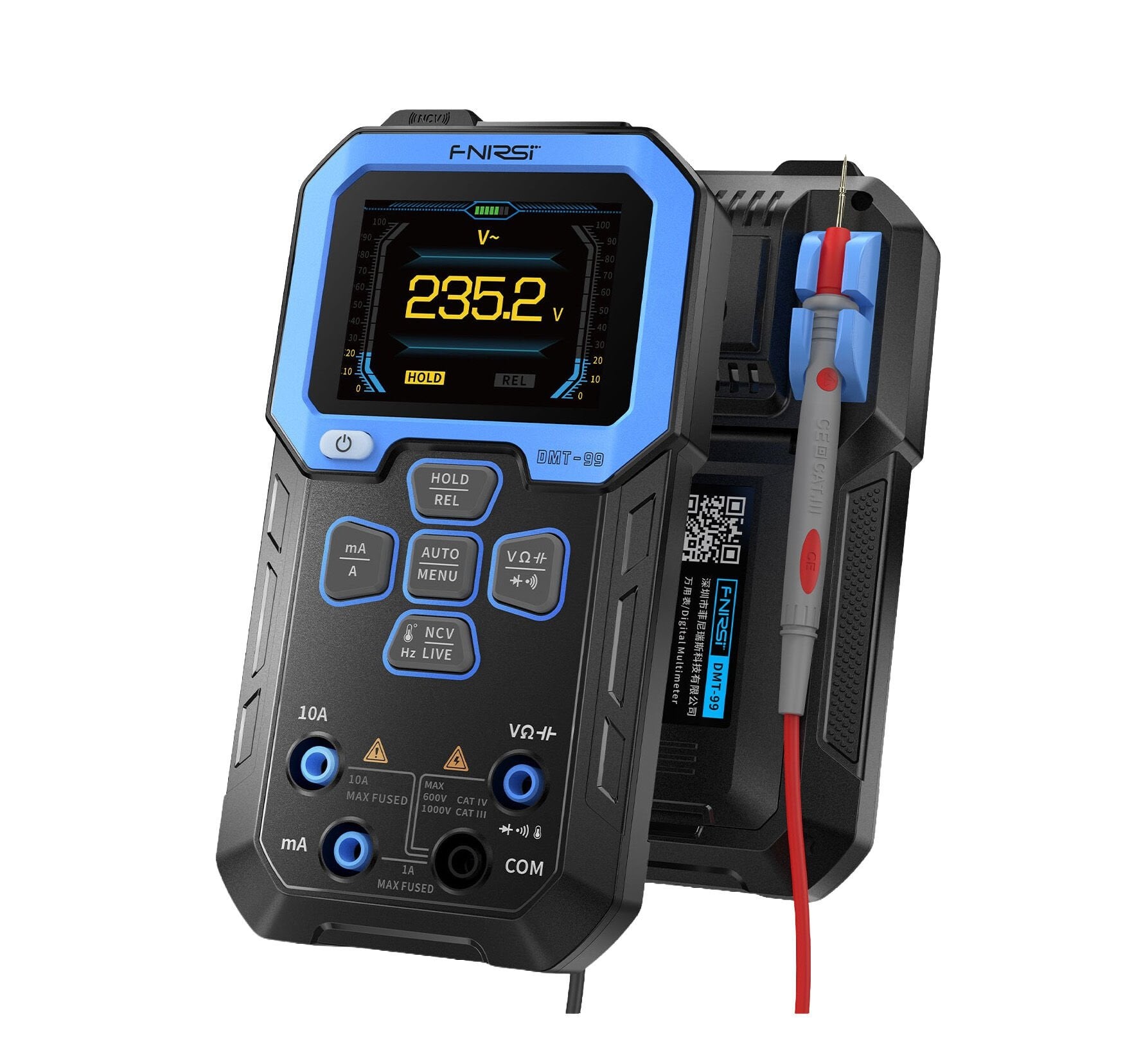 Fnirsi DMT-99 Akıllı Renkli Ekranlı Dijital Multimetre
