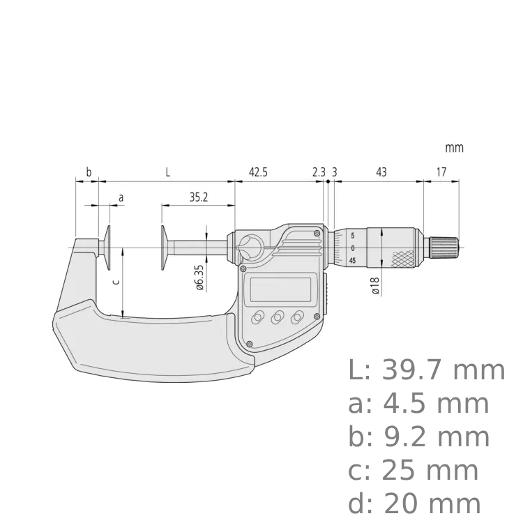 Mitutoyo 323-250-30 Dijital Mikrometre