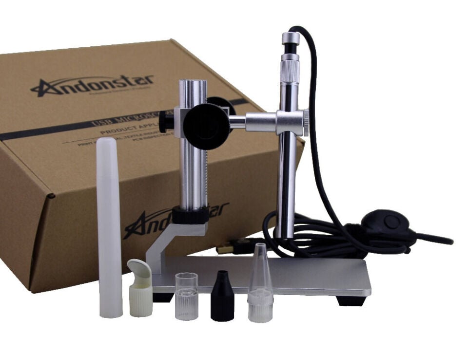 Andonstar V160 USB Dijital Mikroskop 500x Metal Stantlı
