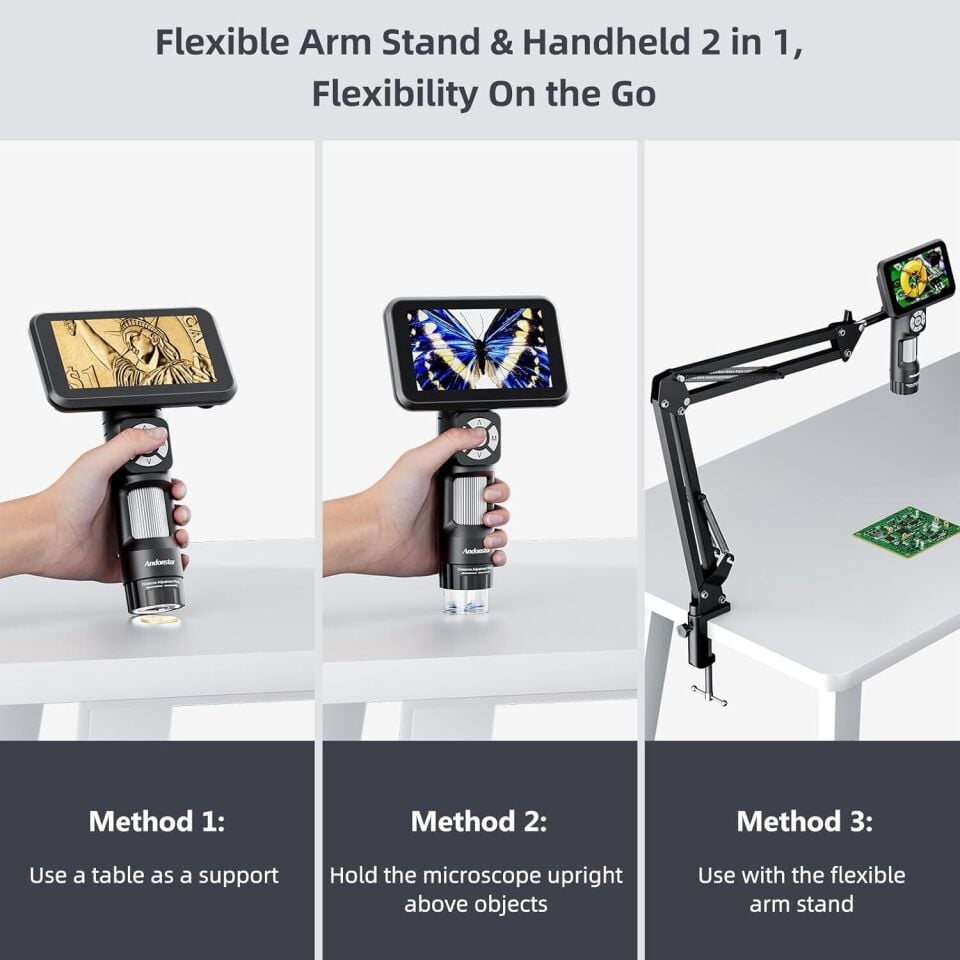 Andonstar AD115-ARM Taşınabilir Dijital Mikroskop