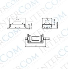 IC-201 Tact Switch Pioneer Buton 3x6x2.5mm SMD