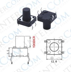 IC-202 Tact Switch 12x12