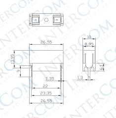 IC-237A Sigorta Yuvası 5x20mm Kapaklı PCB