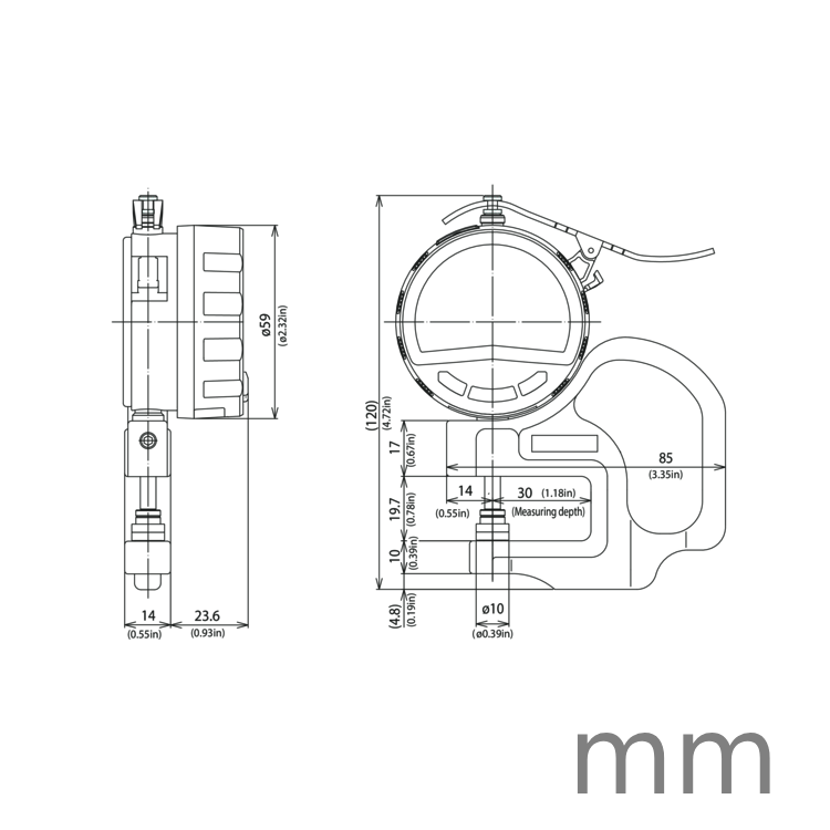 Mitutoyo 547-301A Dijital Kalınlık Ölçüm Komparatörü