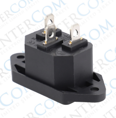 IC-212 C14 Power Soket Erkek Kulaklı AS-05