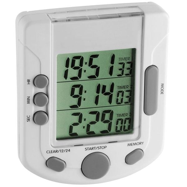 TFA 38.2020 ''Triple Time'' Üç Ekranlı Dijital Zamanlayıcı