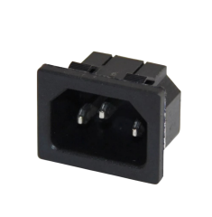 IC-212B C14 Power Soket Erkek Kulaksız AS-04