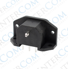 IC-212C C14 Power Soket Erkek Kulaklı 90° PCB