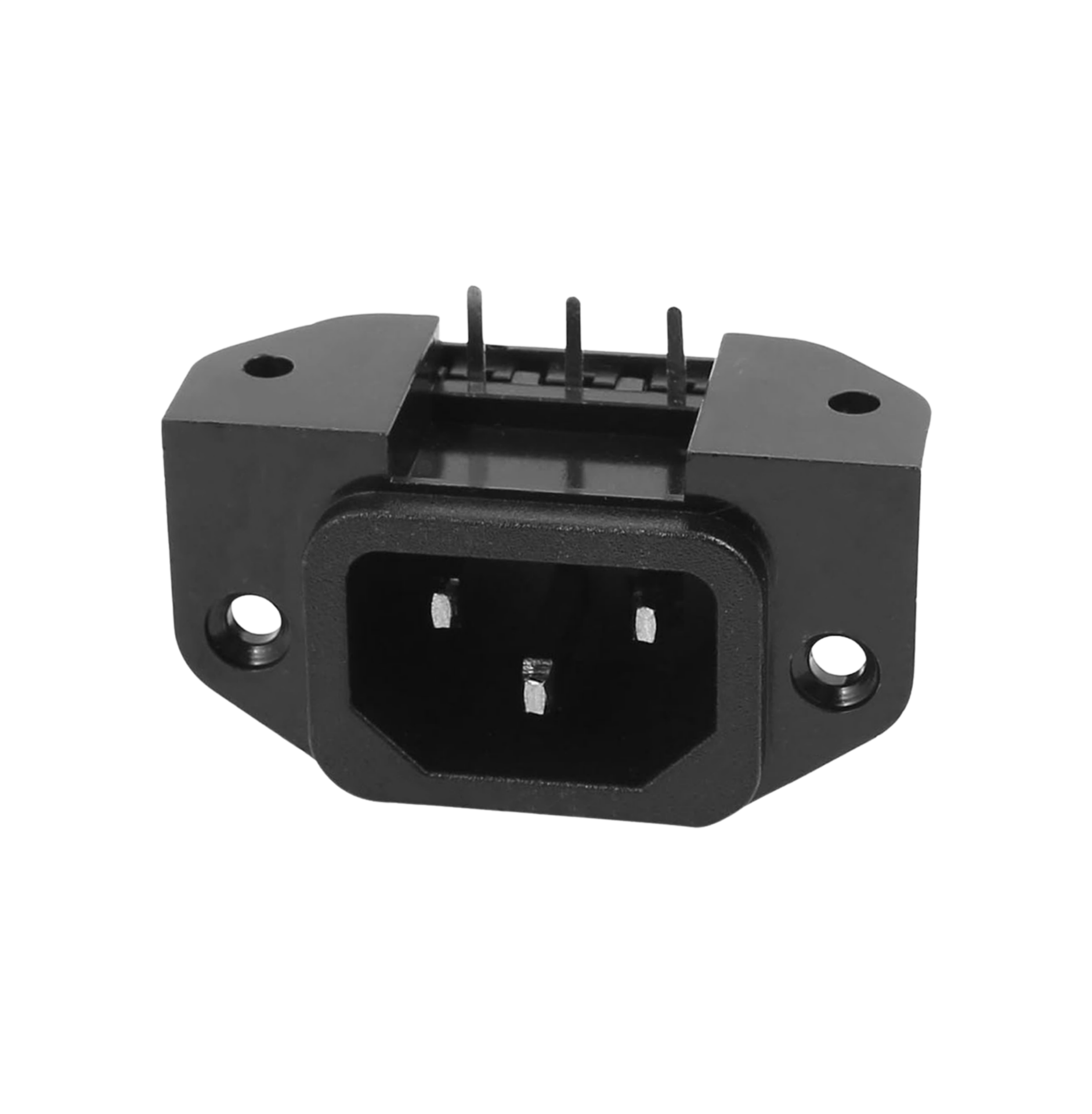 IC-212C C14 Power Soket Erkek Kulaklı 90° PCB