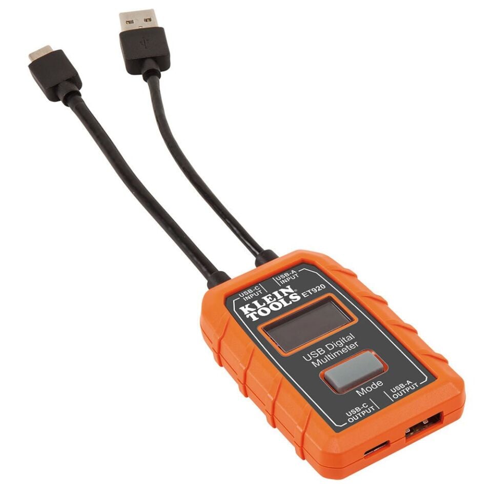 Klein Tools ET920 USB Type A ve Type C Dijital Multimetre