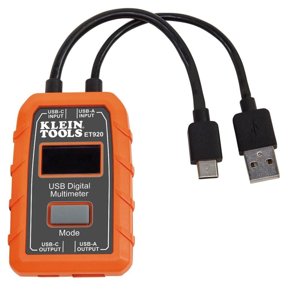 Klein Tools ET920 USB Type A ve Type C Dijital Multimetre