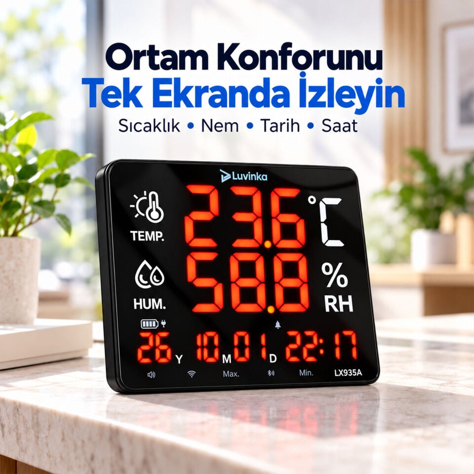 Luvinka LX935A Led Sıcaklık Ölçer