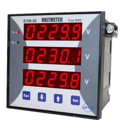 Entes EVM-35 96x96 24-2500VAC/DC Tİ Dijital Voltmetre Class 0,5 M1134
