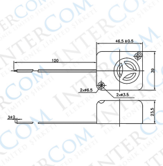 IC-221A Buzzer 12V DC Devreli Kablolu Siren Ses