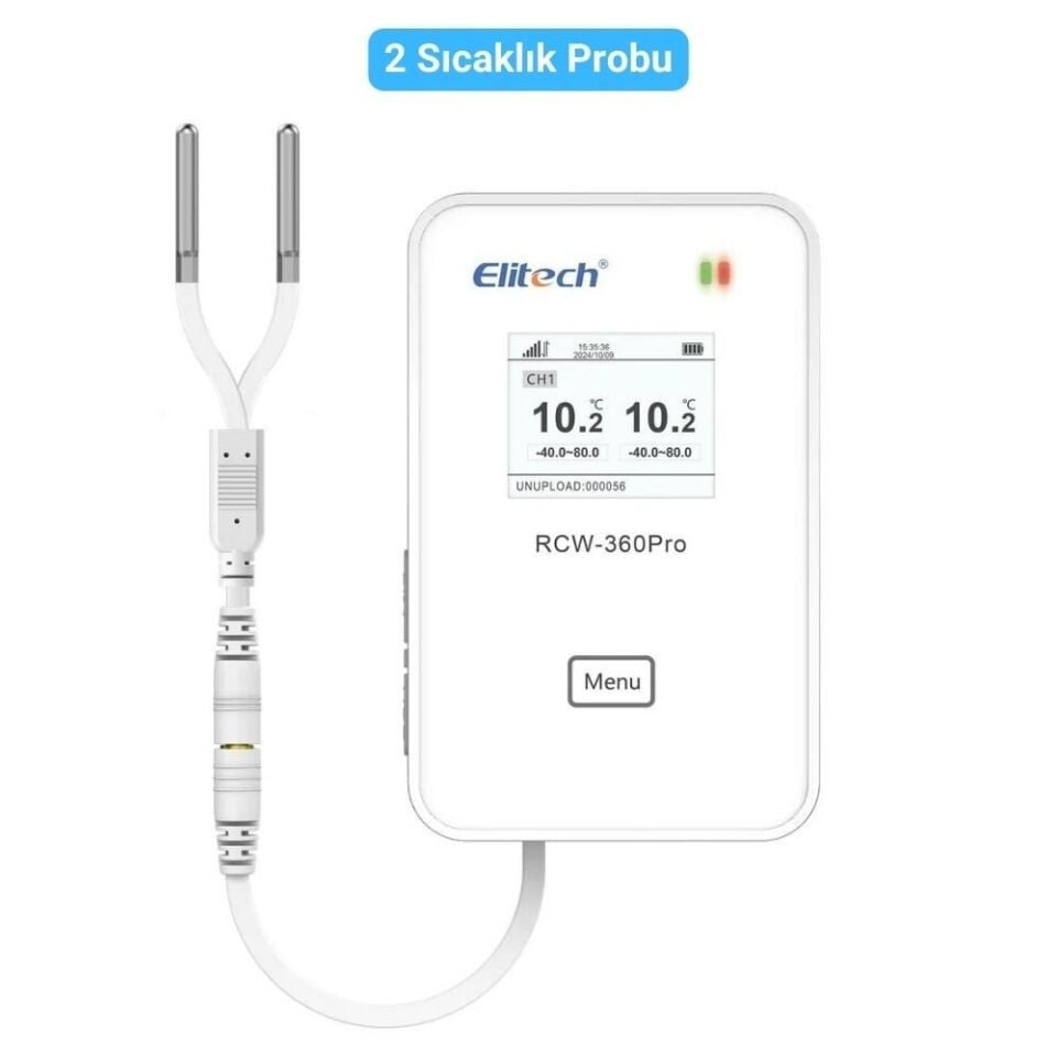 Elitech RCW-360 Pro Takip Özellikli Sıcaklık ve Nem Kaydedici Datalogger