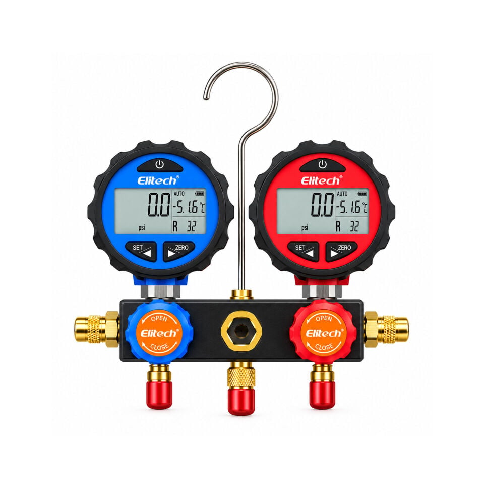 Elitech DMG-3 HVAC Dijital Manifold Göstergesi Seti - Tüm Gazlar