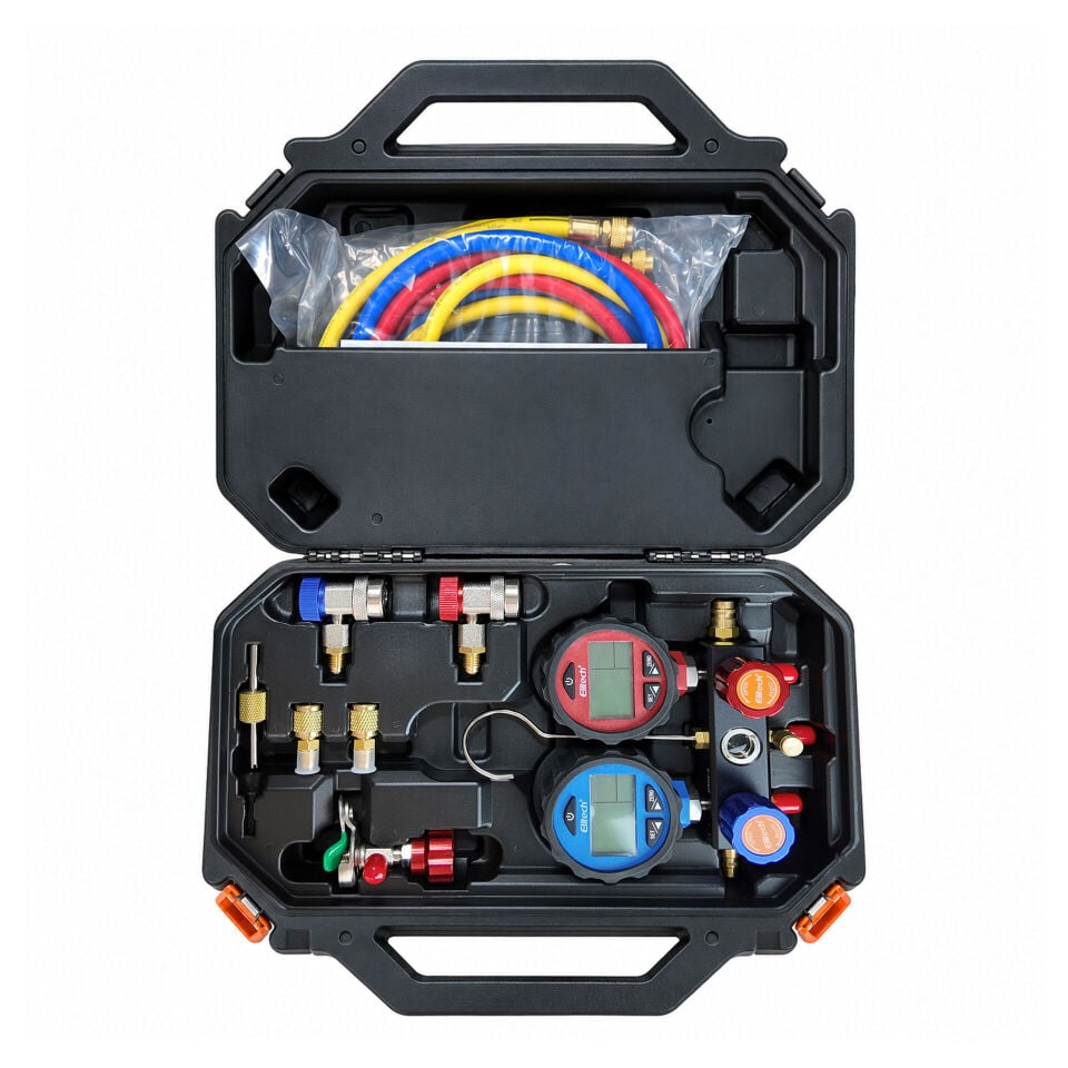 Elitech DMG-3 HVAC Dijital Manifold Göstergesi Seti - Tüm Gazlar