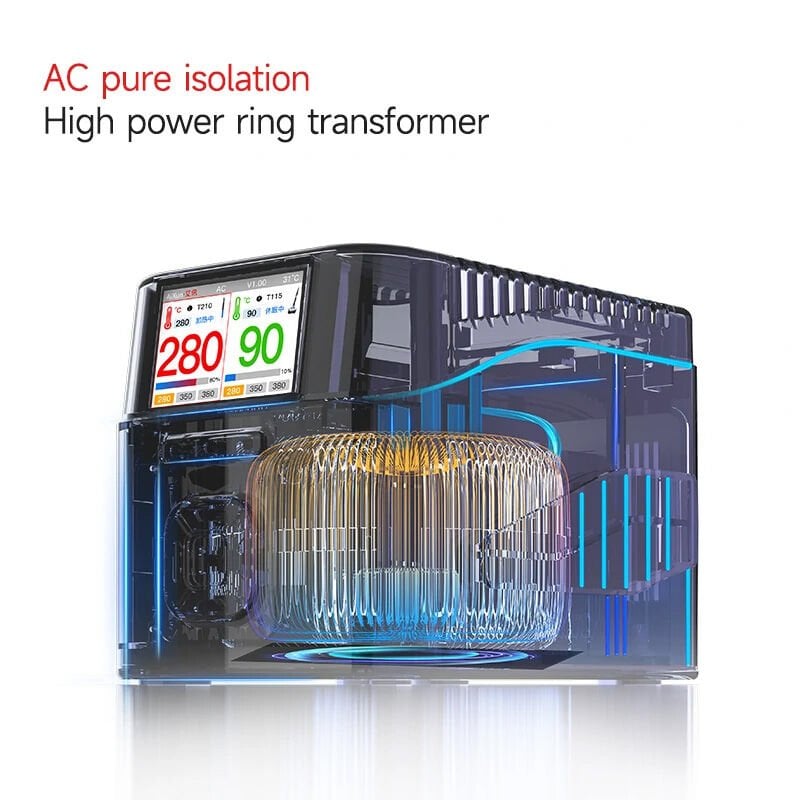 Aixun T420D 200W Çift Kanallı Akıllı Lehimleme İstasyonu