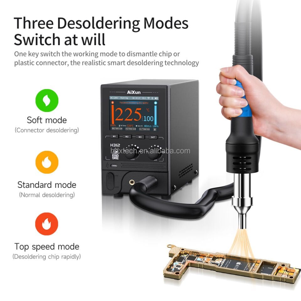 Aixun AX-H312D 1200W Sıcak Hava İstasyonu