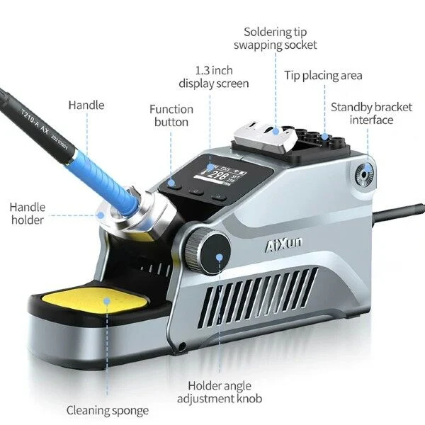 AiXun T380 C210 Kalem Havya Taşınabilir Akıllı Lehimleme İstasyonu