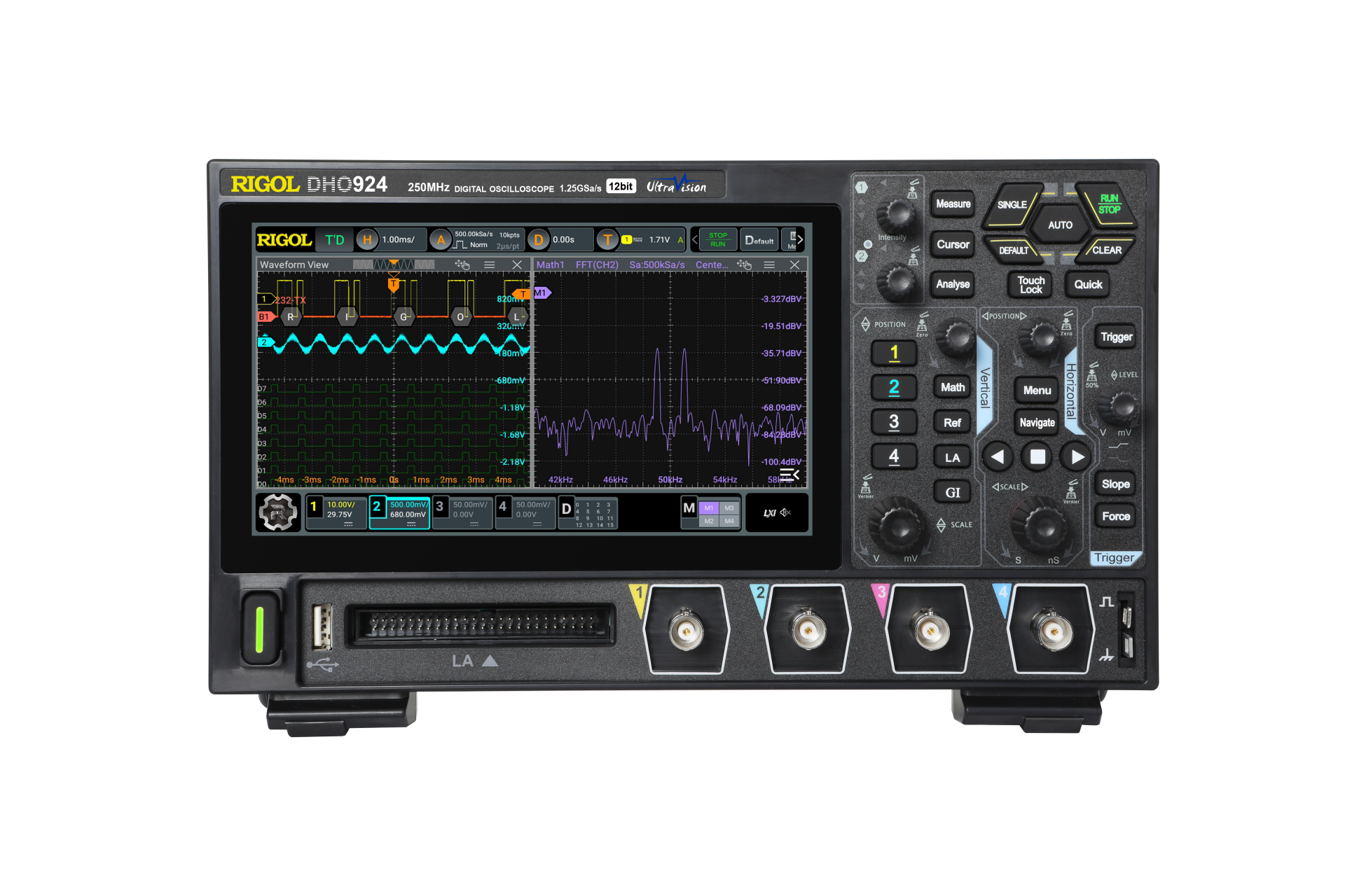 Rigol DHO924 250MHz 4 Kanallı 12 Bit Dijital Osiloskop