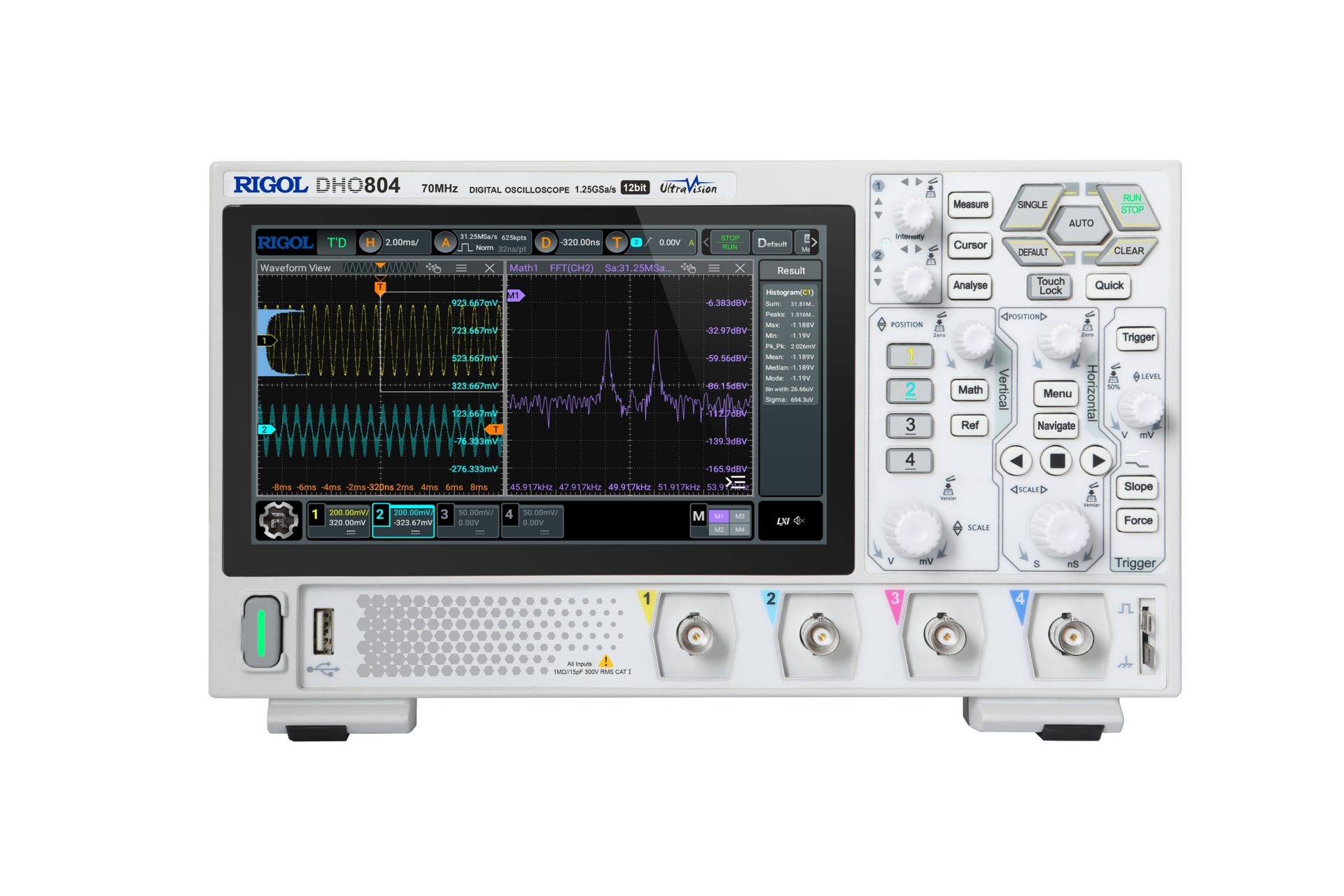 Rigol DHO804 70 MHz 4 Kanallı Dijital Osiloskop