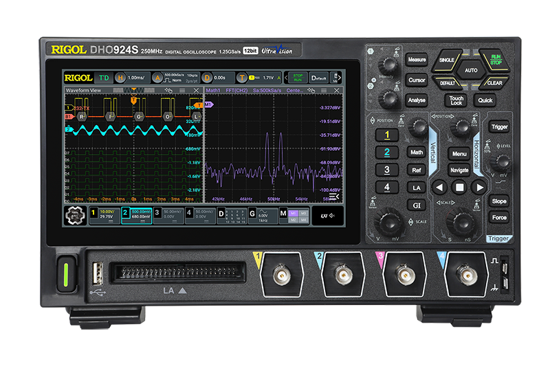Rigol DHO924s 250MHz 4 Kanallı 12 Bit Dijital Osiloskop