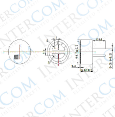 IC-229A Mikrofon Kapsülü 10x7mm Tel Bacak