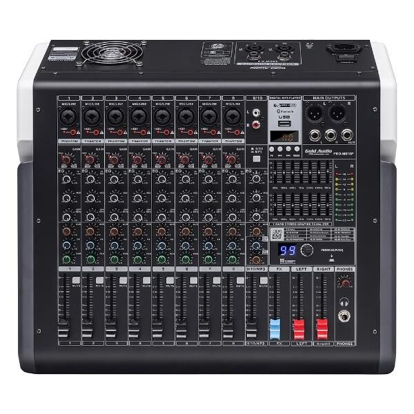 Gold Audio PRO-M 810P 10 Kanal Power Mikser