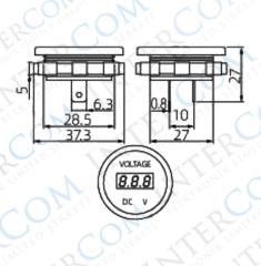 IC-230D Pano Tip Voltmetre 28mm 6-32V