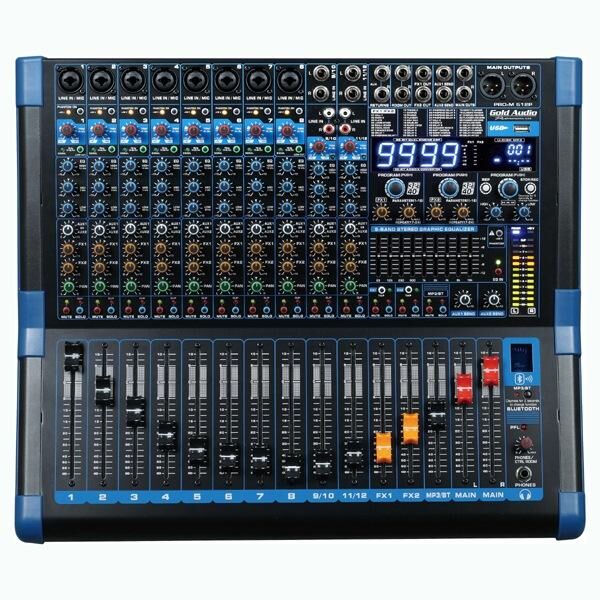 Gold Audio PRO-M 512P 12 Kanal Power Mikser